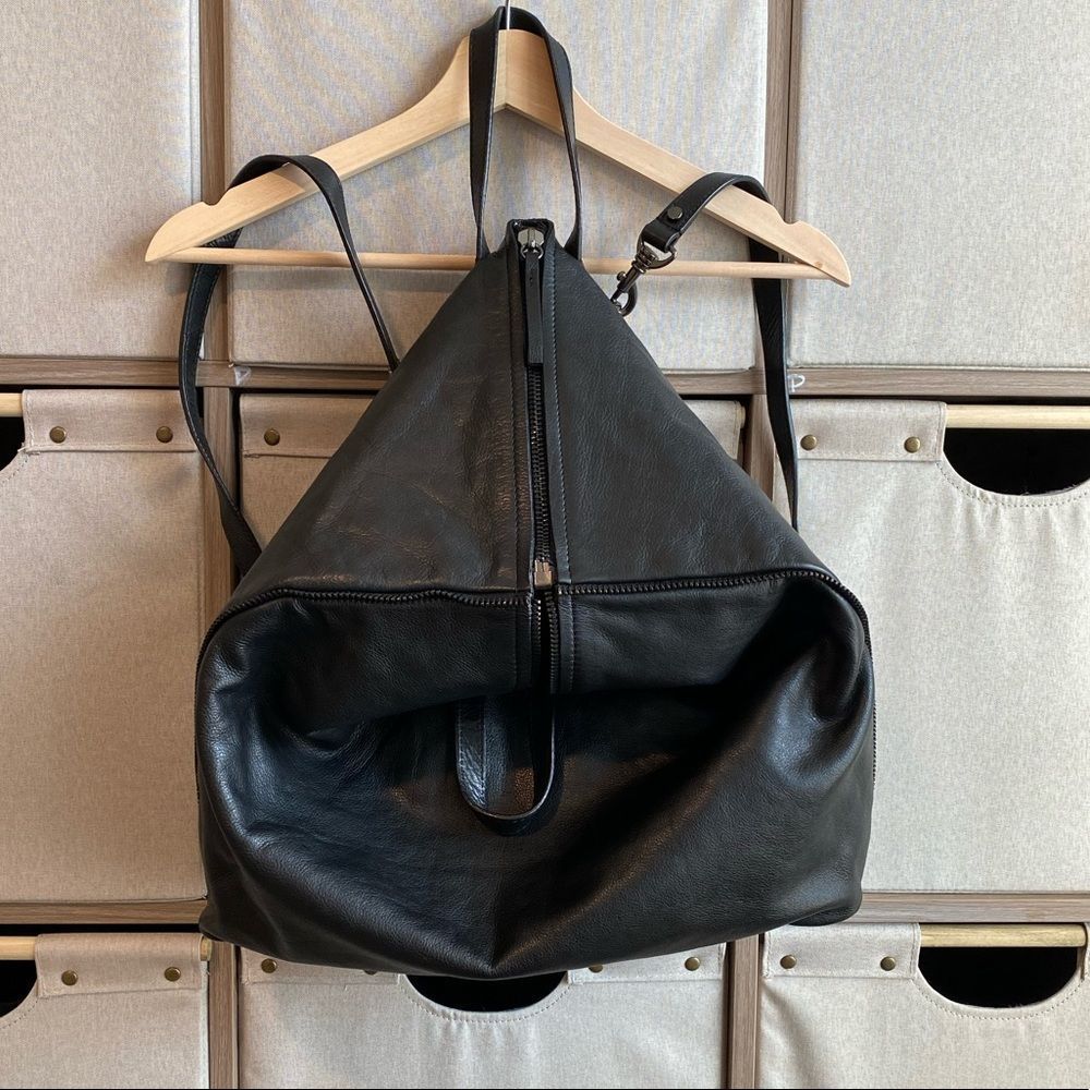 Zara leather convertible back pack